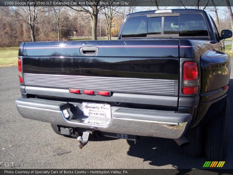 Black / Mist Gray 2000 Dodge Ram 3500 SLT Extended Cab 4x4 Dually