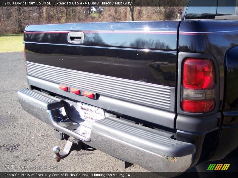 Black / Mist Gray 2000 Dodge Ram 3500 SLT Extended Cab 4x4 Dually