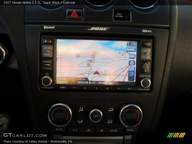 Super Black / Charcoal 2007 Nissan Altima 3.5 SL