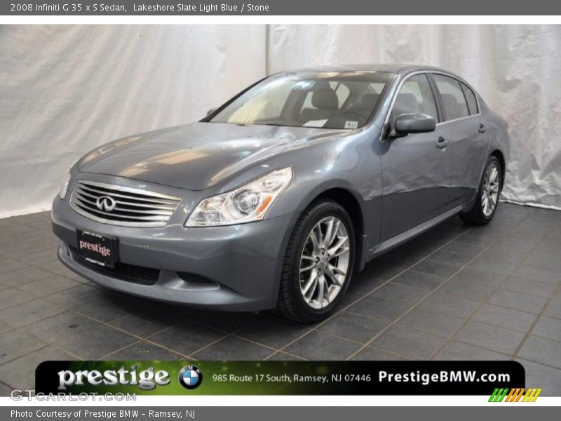 Lakeshore Slate Light Blue / Stone 2008 Infiniti G 35 x S Sedan
