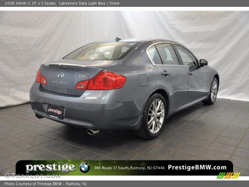 Lakeshore Slate Light Blue / Stone 2008 Infiniti G 35 x S Sedan