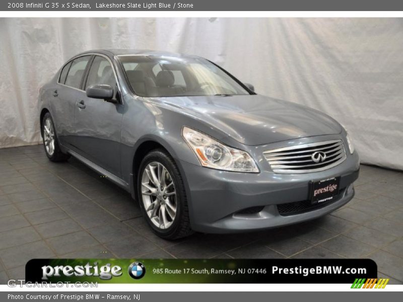 Lakeshore Slate Light Blue / Stone 2008 Infiniti G 35 x S Sedan