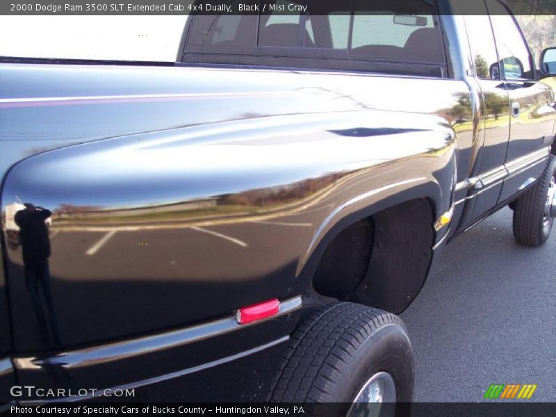 Black / Mist Gray 2000 Dodge Ram 3500 SLT Extended Cab 4x4 Dually