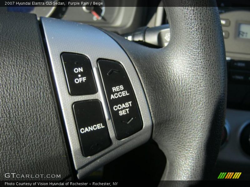 Purple Rain / Beige 2007 Hyundai Elantra GLS Sedan