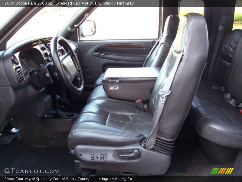Black / Mist Gray 2000 Dodge Ram 3500 SLT Extended Cab 4x4 Dually