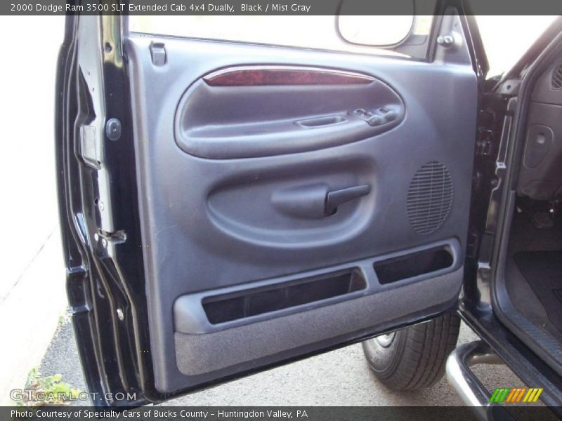 Black / Mist Gray 2000 Dodge Ram 3500 SLT Extended Cab 4x4 Dually