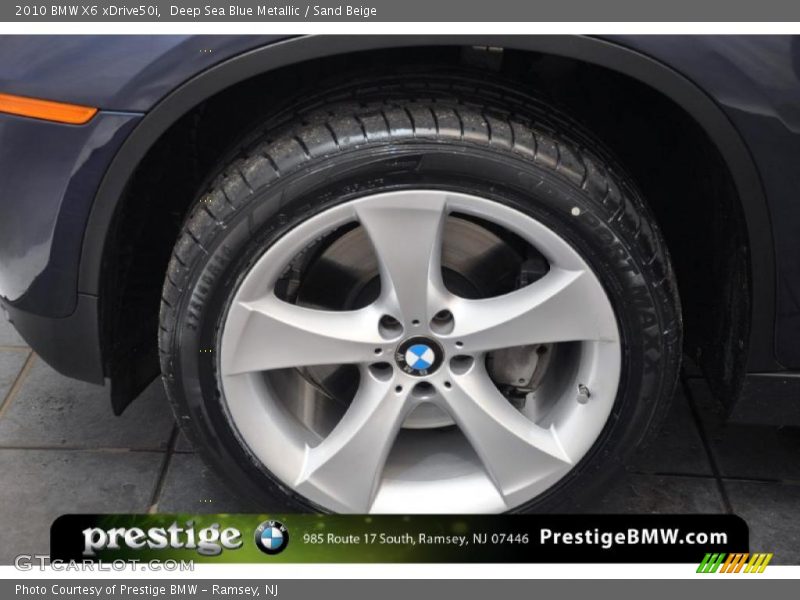 Deep Sea Blue Metallic / Sand Beige 2010 BMW X6 xDrive50i