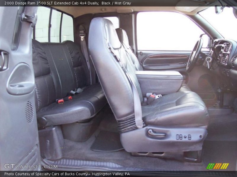 Black / Mist Gray 2000 Dodge Ram 3500 SLT Extended Cab 4x4 Dually