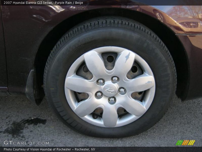 Purple Rain / Beige 2007 Hyundai Elantra GLS Sedan