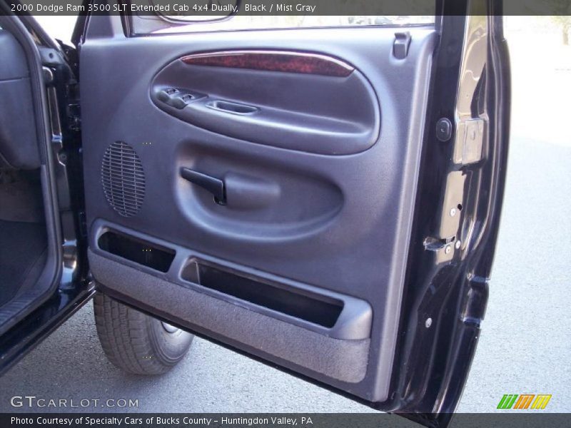 Black / Mist Gray 2000 Dodge Ram 3500 SLT Extended Cab 4x4 Dually