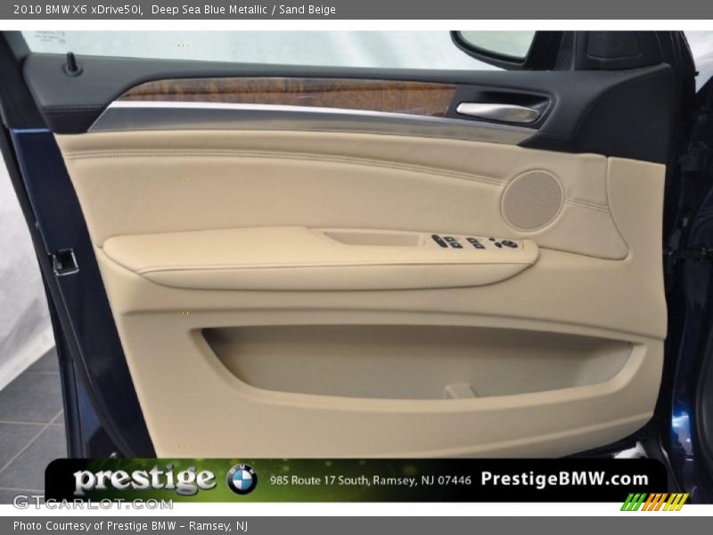 Deep Sea Blue Metallic / Sand Beige 2010 BMW X6 xDrive50i