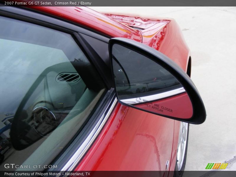 Crimson Red / Ebony 2007 Pontiac G6 GT Sedan