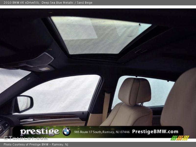 Deep Sea Blue Metallic / Sand Beige 2010 BMW X6 xDrive50i