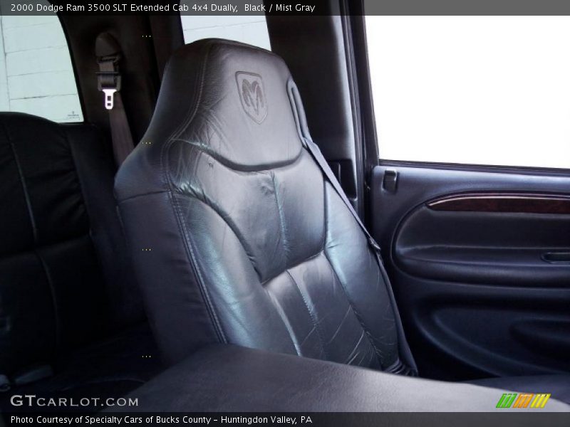 Black / Mist Gray 2000 Dodge Ram 3500 SLT Extended Cab 4x4 Dually