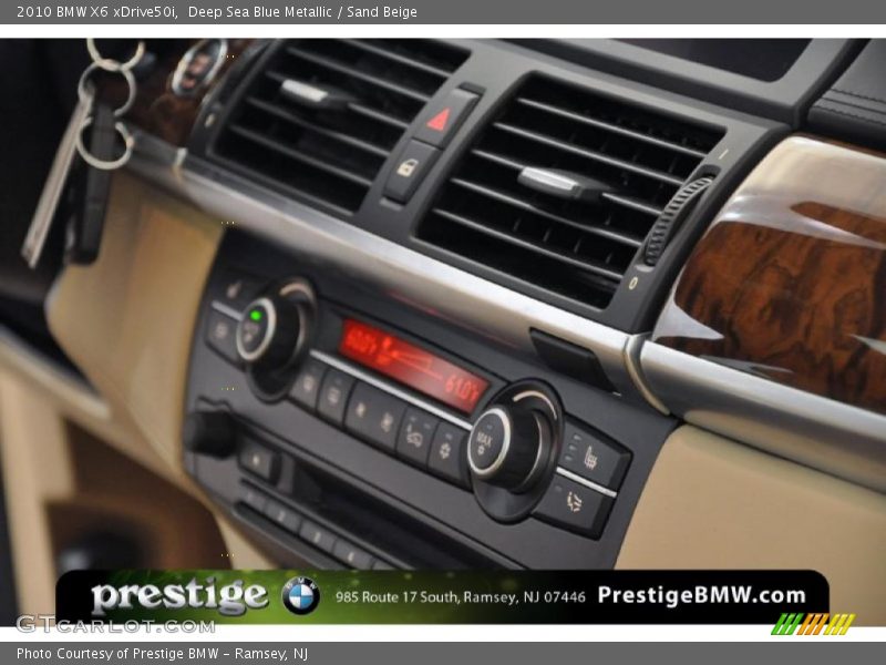 Deep Sea Blue Metallic / Sand Beige 2010 BMW X6 xDrive50i