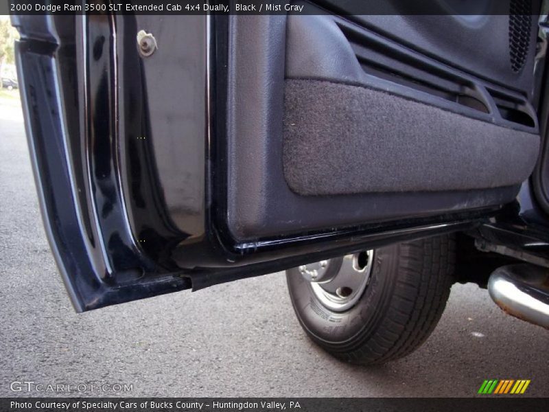 Black / Mist Gray 2000 Dodge Ram 3500 SLT Extended Cab 4x4 Dually
