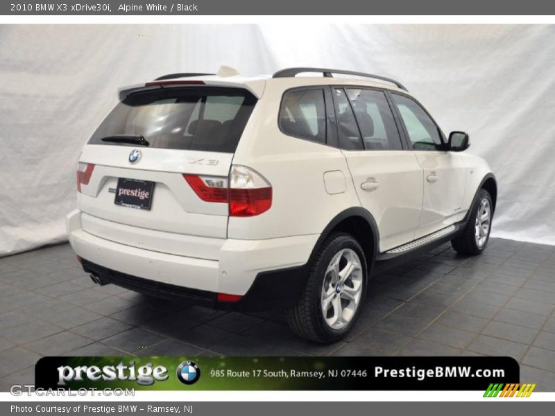 Alpine White / Black 2010 BMW X3 xDrive30i
