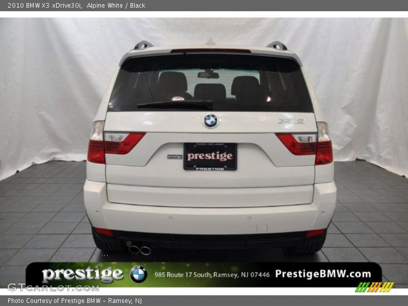 Alpine White / Black 2010 BMW X3 xDrive30i