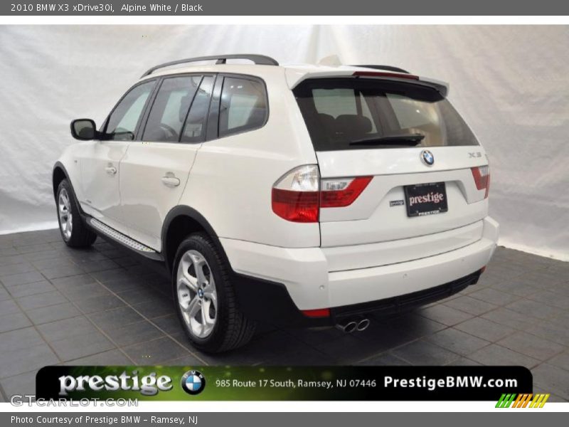 Alpine White / Black 2010 BMW X3 xDrive30i