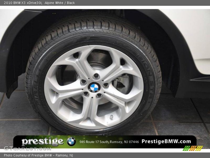 Alpine White / Black 2010 BMW X3 xDrive30i