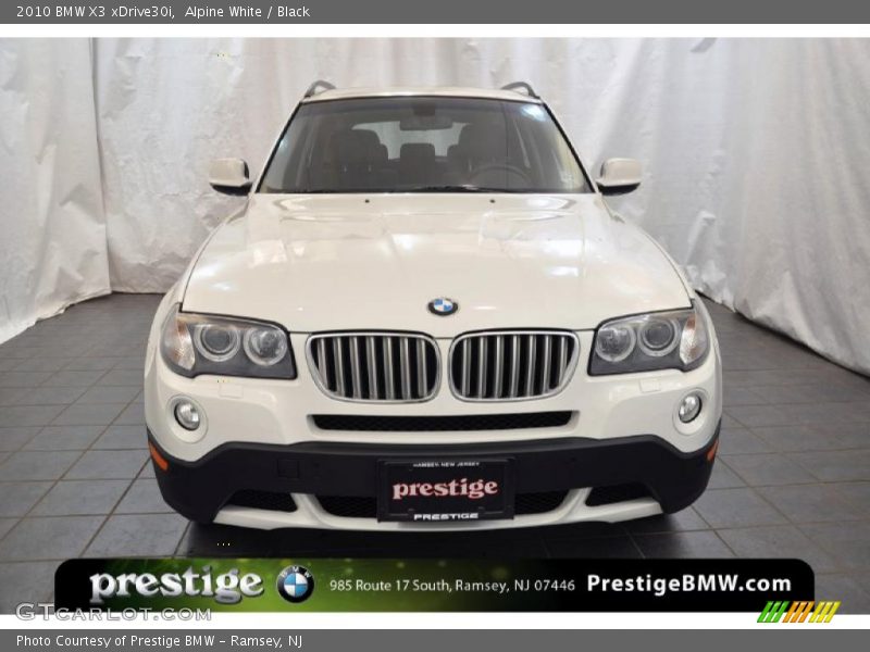 Alpine White / Black 2010 BMW X3 xDrive30i