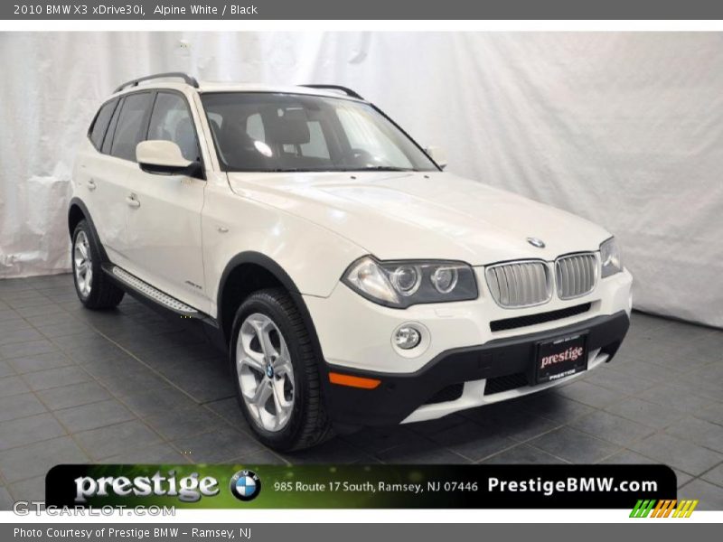 Alpine White / Black 2010 BMW X3 xDrive30i