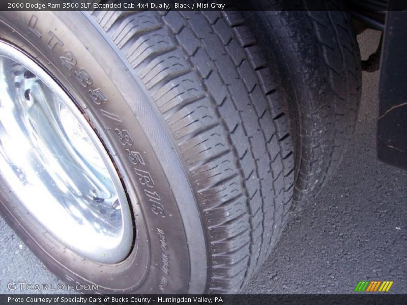 Black / Mist Gray 2000 Dodge Ram 3500 SLT Extended Cab 4x4 Dually