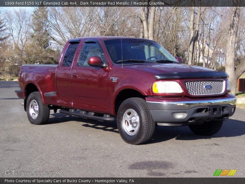 Dark Toreador Red Metallic / Medium Graphite 1999 Ford F150 XLT Extended Cab 4x4