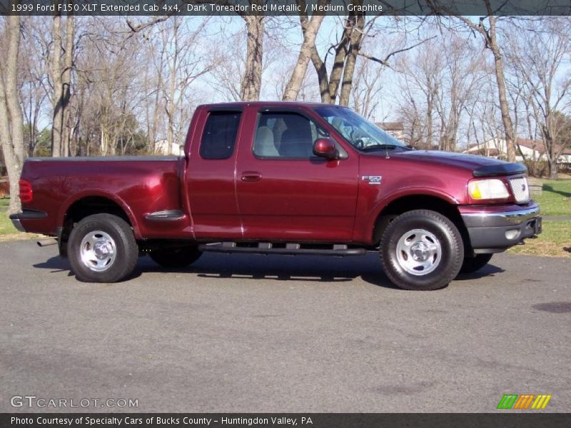 Dark Toreador Red Metallic / Medium Graphite 1999 Ford F150 XLT Extended Cab 4x4
