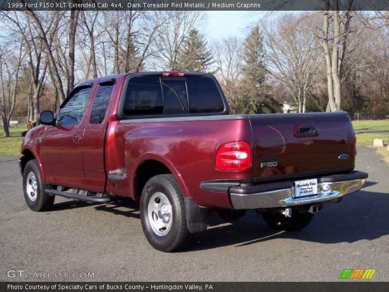 Dark Toreador Red Metallic / Medium Graphite 1999 Ford F150 XLT Extended Cab 4x4