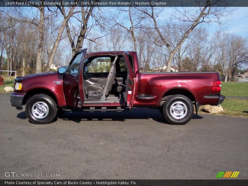 Dark Toreador Red Metallic / Medium Graphite 1999 Ford F150 XLT Extended Cab 4x4