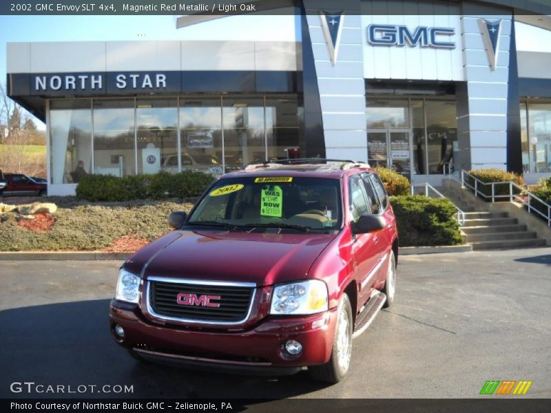 Magnetic Red Metallic / Light Oak 2002 GMC Envoy SLT 4x4