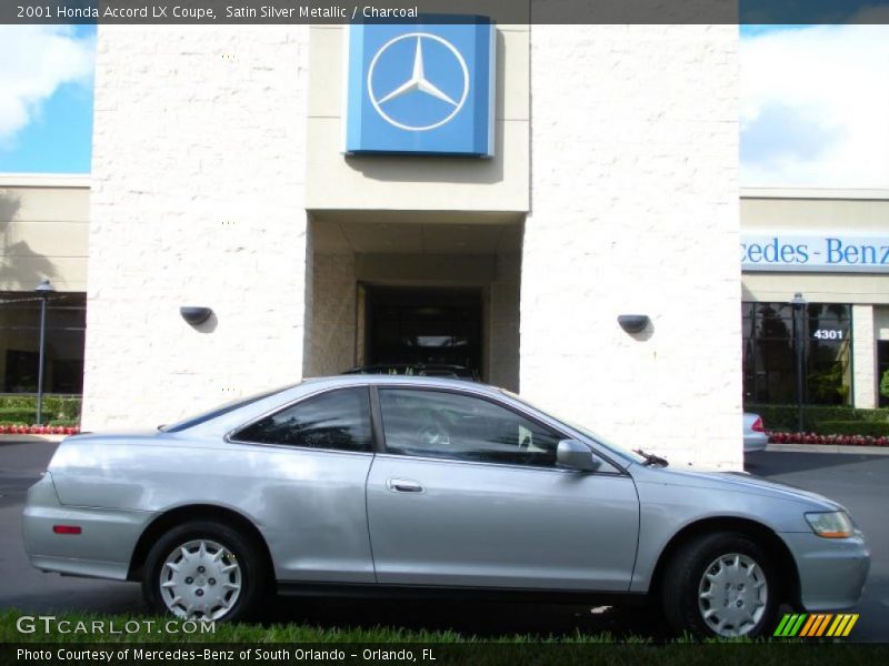 Satin Silver Metallic / Charcoal 2001 Honda Accord LX Coupe