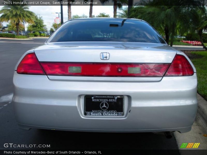 Satin Silver Metallic / Charcoal 2001 Honda Accord LX Coupe