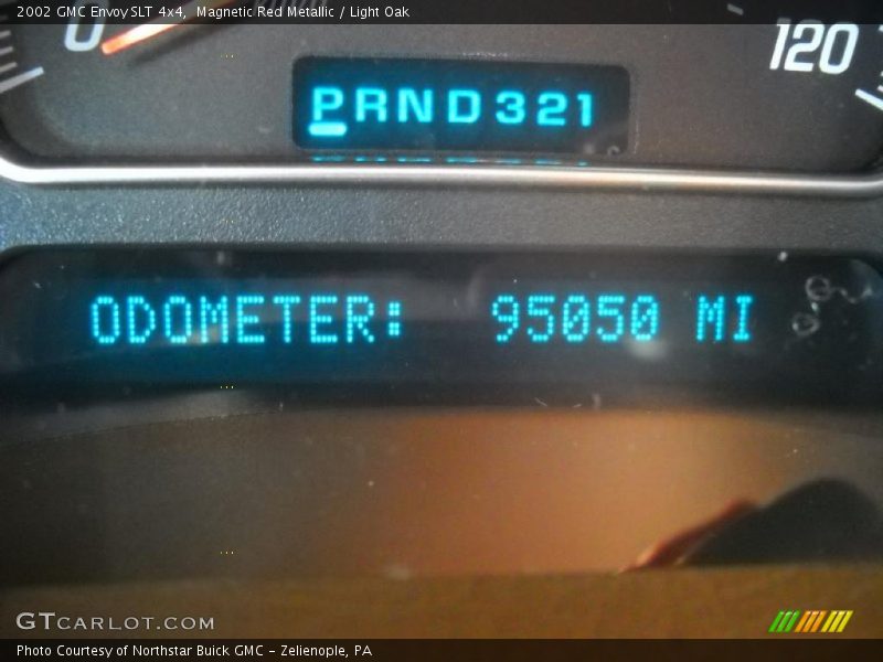 Magnetic Red Metallic / Light Oak 2002 GMC Envoy SLT 4x4