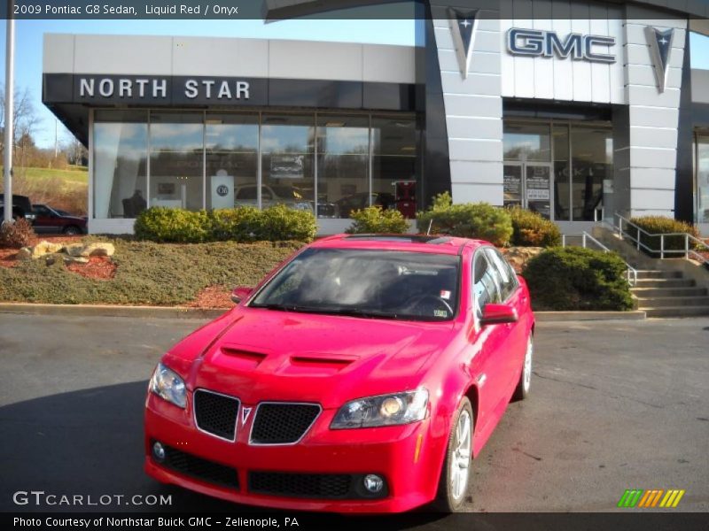 Liquid Red / Onyx 2009 Pontiac G8 Sedan