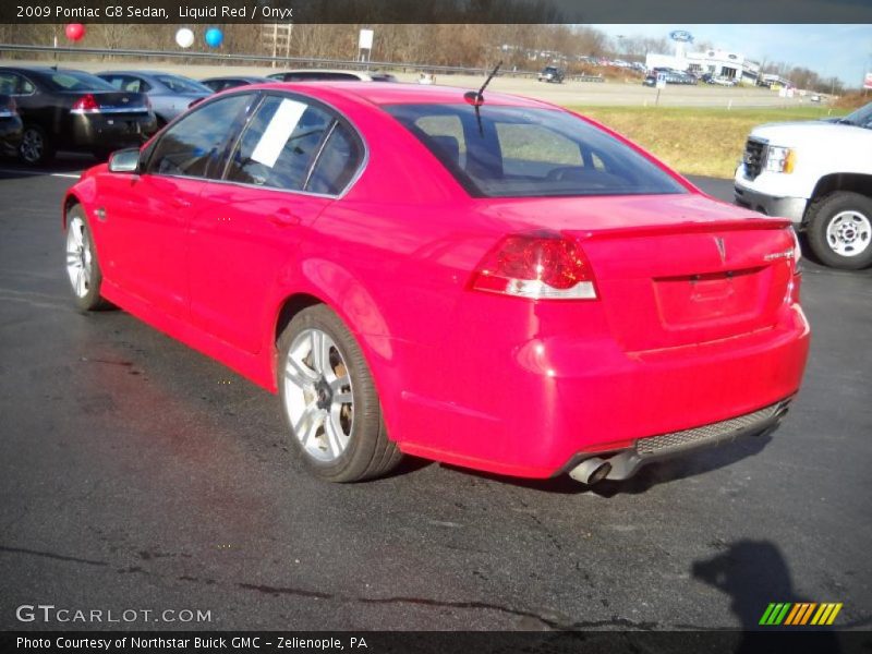 Liquid Red / Onyx 2009 Pontiac G8 Sedan