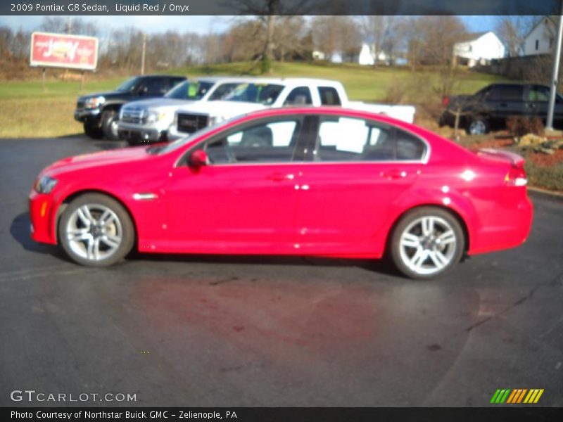 Liquid Red / Onyx 2009 Pontiac G8 Sedan