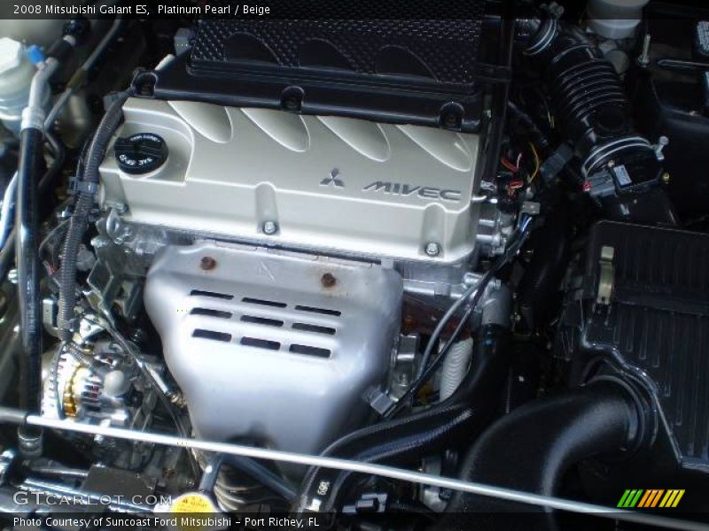 Platinum Pearl / Beige 2008 Mitsubishi Galant ES