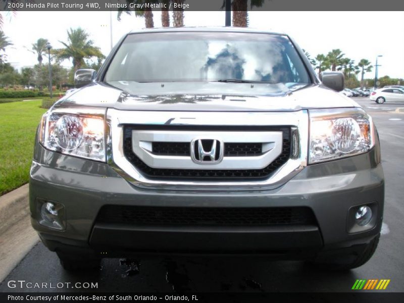 Nimbus Gray Metallic / Beige 2009 Honda Pilot Touring 4WD