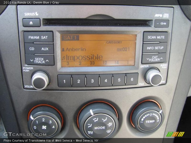 Denim Blue / Gray 2010 Kia Rondo LX