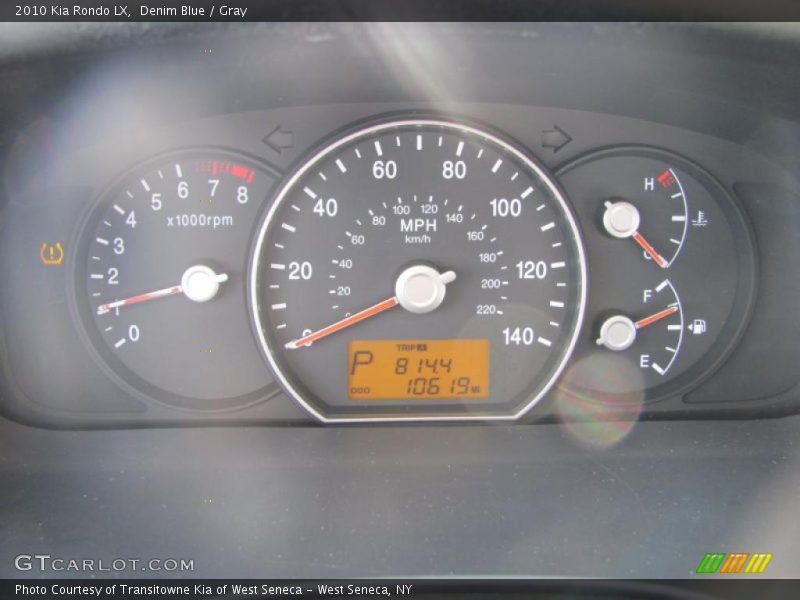 Denim Blue / Gray 2010 Kia Rondo LX