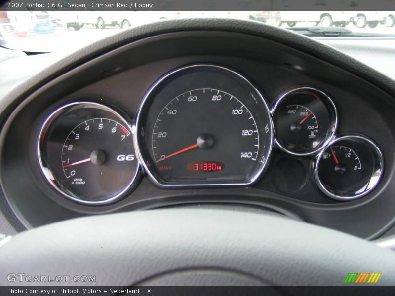 Crimson Red / Ebony 2007 Pontiac G6 GT Sedan