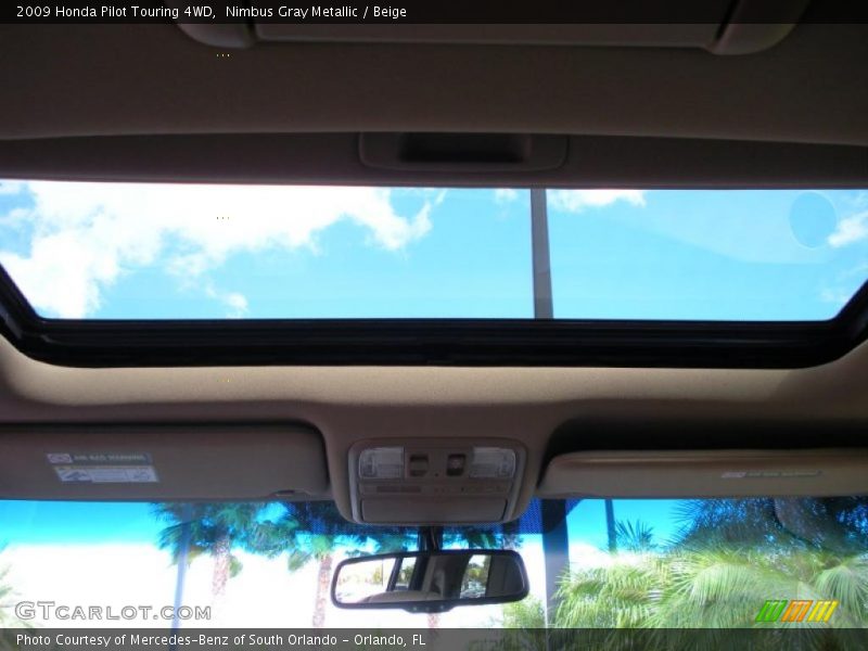 Nimbus Gray Metallic / Beige 2009 Honda Pilot Touring 4WD