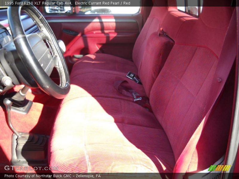  1995 F150 XLT Regular Cab 4x4 Red Interior