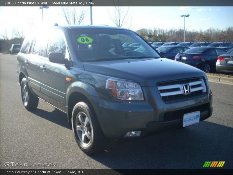Steel Blue Metallic / Gray 2006 Honda Pilot EX 4WD