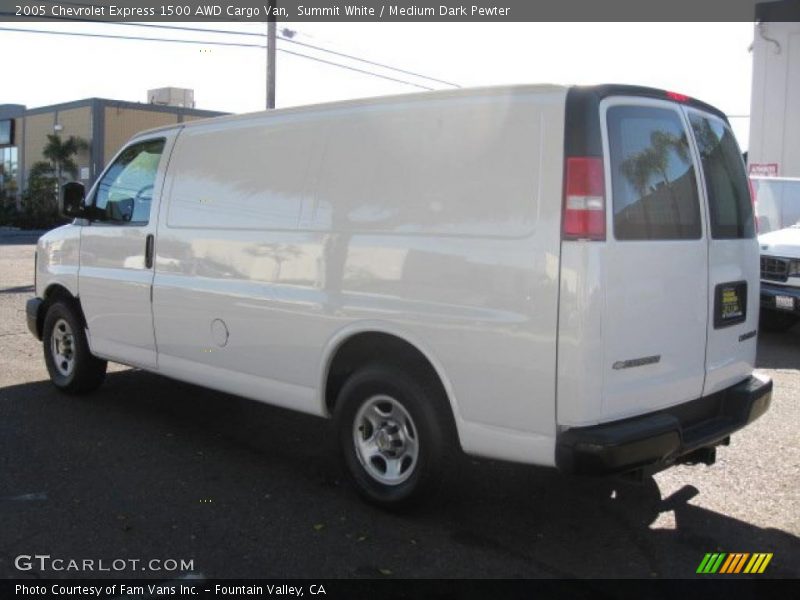 Summit White / Medium Dark Pewter 2005 Chevrolet Express 1500 AWD Cargo Van