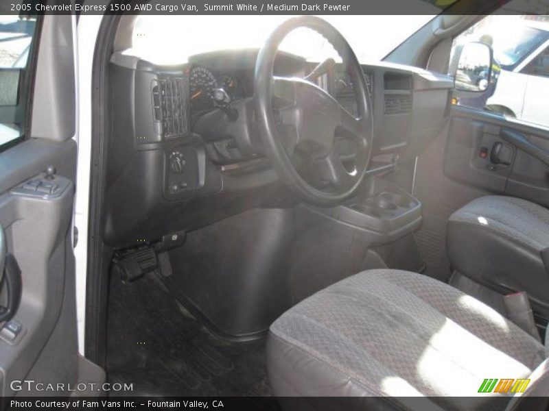 Summit White / Medium Dark Pewter 2005 Chevrolet Express 1500 AWD Cargo Van
