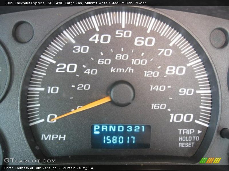 Summit White / Medium Dark Pewter 2005 Chevrolet Express 1500 AWD Cargo Van