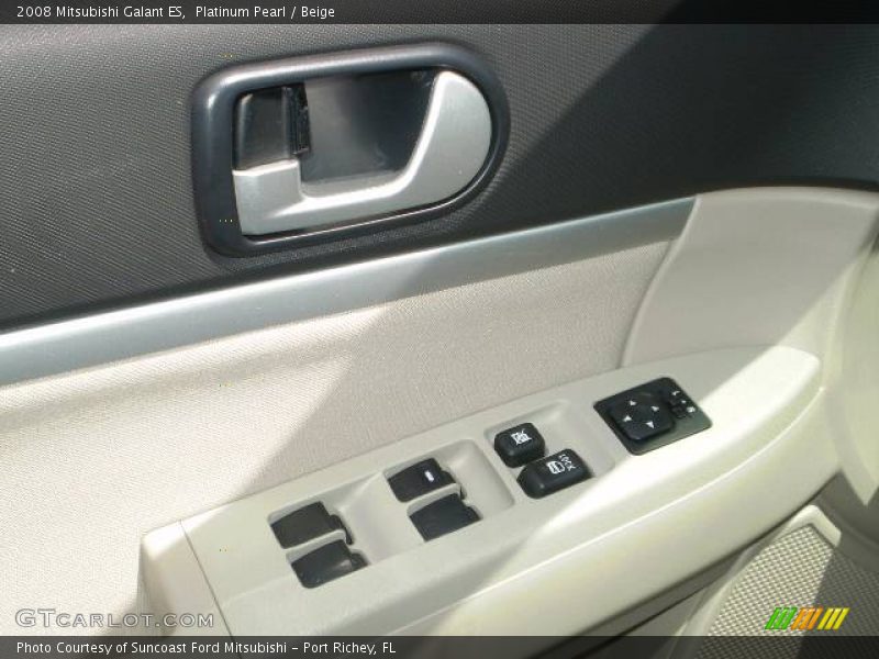 Platinum Pearl / Beige 2008 Mitsubishi Galant ES